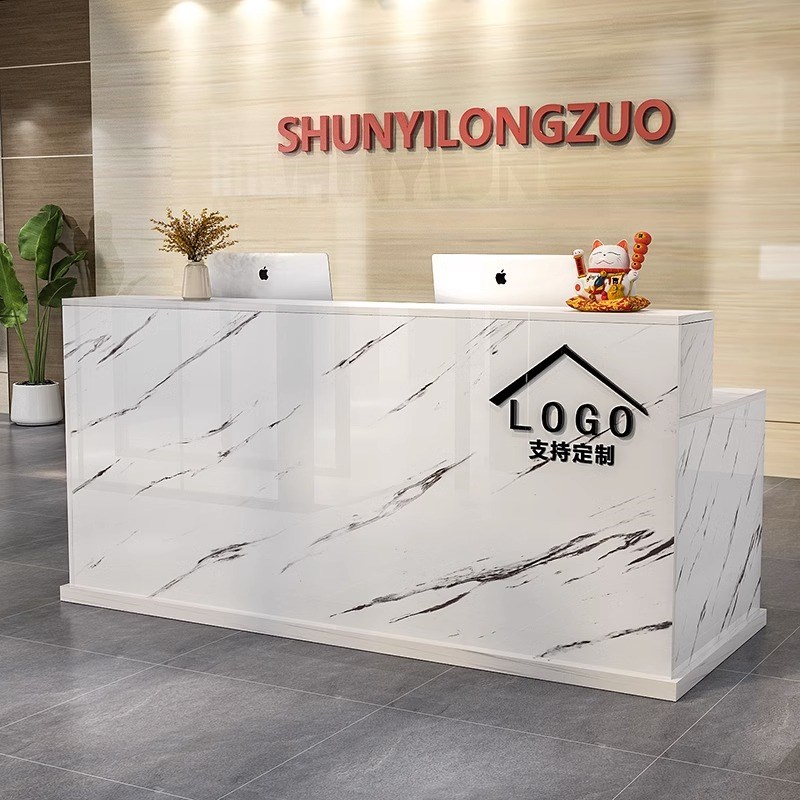 收银台吧台现代简约公司店铺商用可定制前台接待台服装店酒店柜台