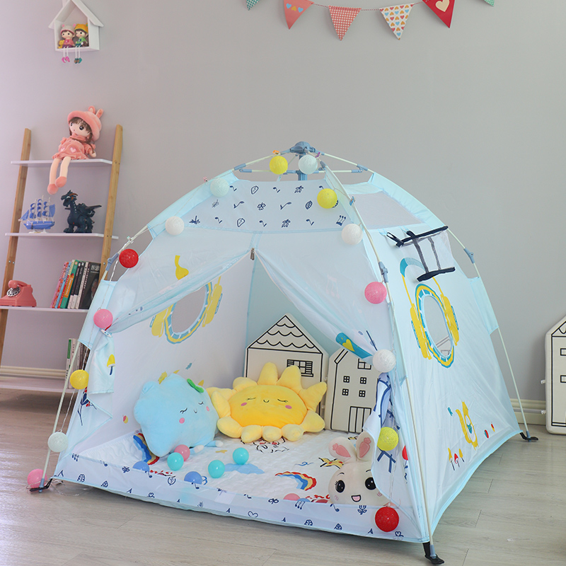儿童小帐篷室内女孩公主户外露营全自动便携式可折叠免安装玩具屋
