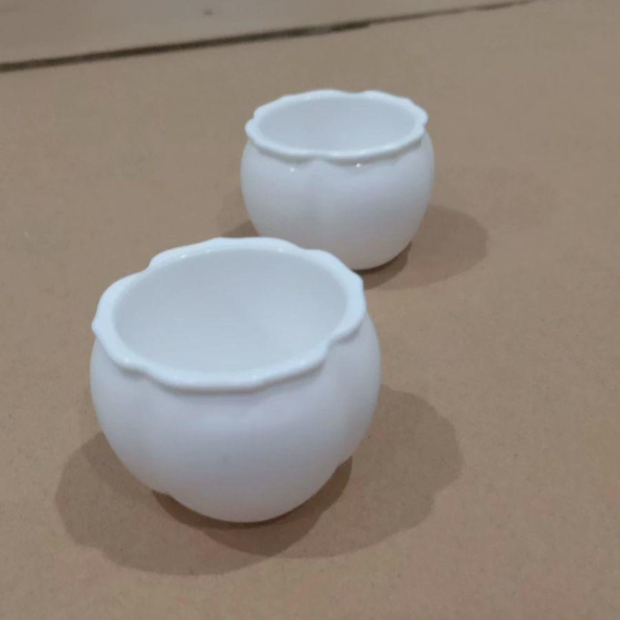 手工毛线扭扭棒新年迷你小柿子插花式婚庆酒店装饰喜庆塑料小花盆