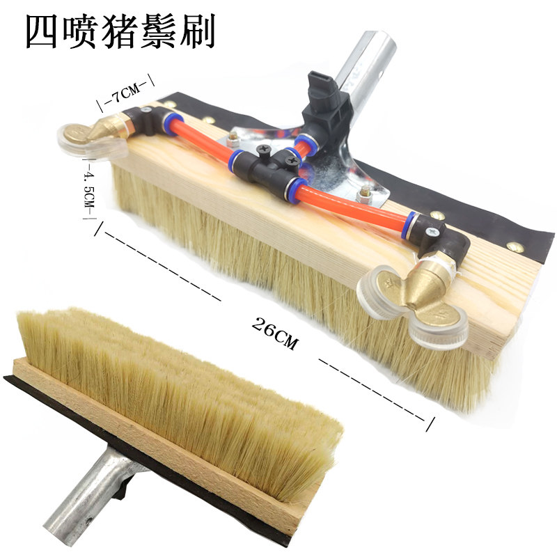 24V大客车洗车神器伸缩长刷大巴货车洗车拖把12V车载双泵便携车刷
