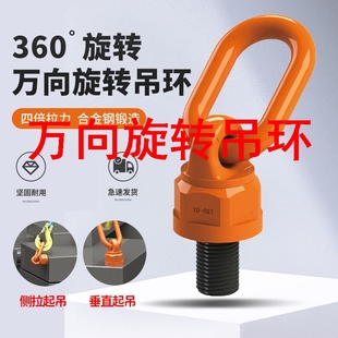 360度万向旋转吊环螺丝吊耳吊点模具鸭嘴起重高强度吊装 环吊具M24