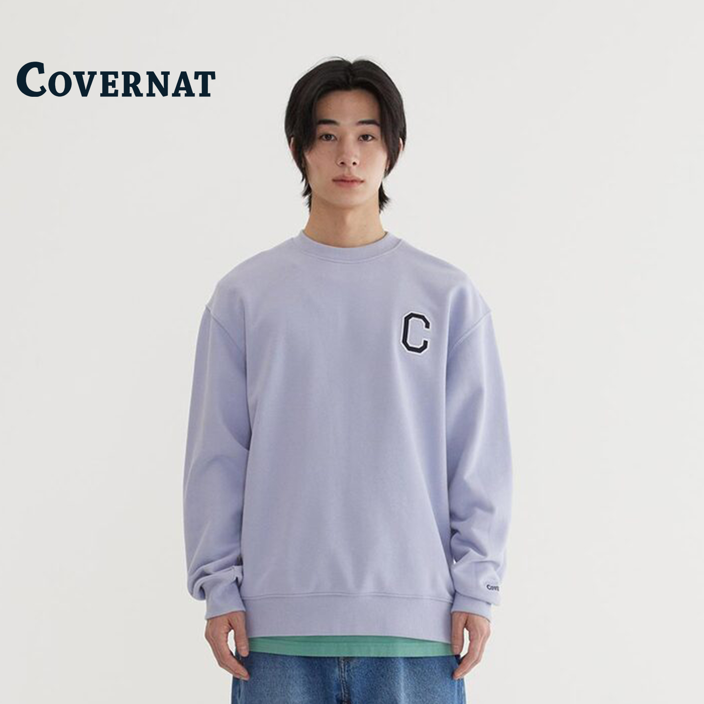 COVERNAT无帽圆领薄款秋季卫衣