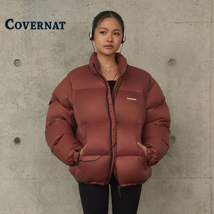 COVERNAT韩国羽绒服冬季短款户外轻量连帽羽绒服时尚百搭保暖外套