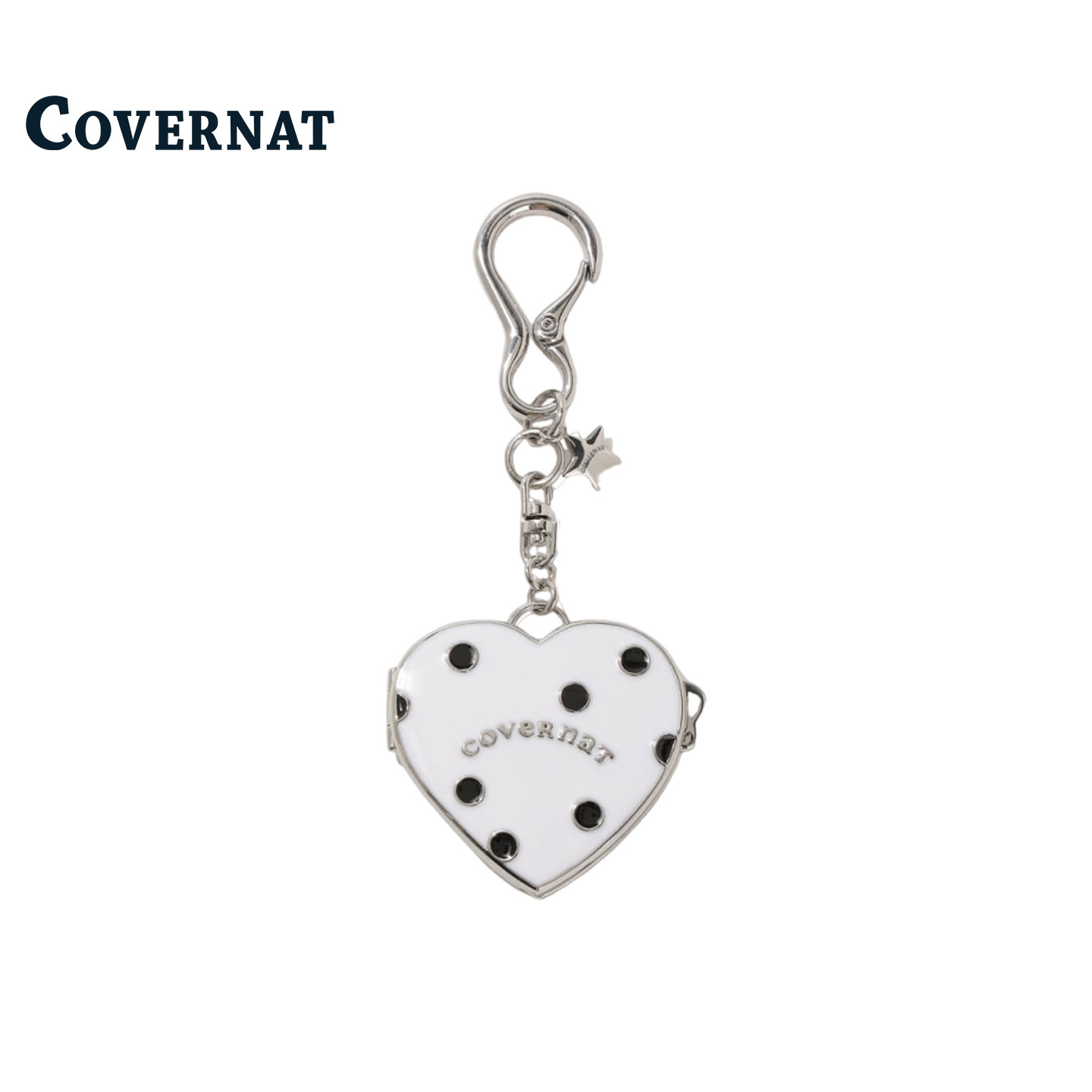COVERNAT爱心镜子包包挂件图片