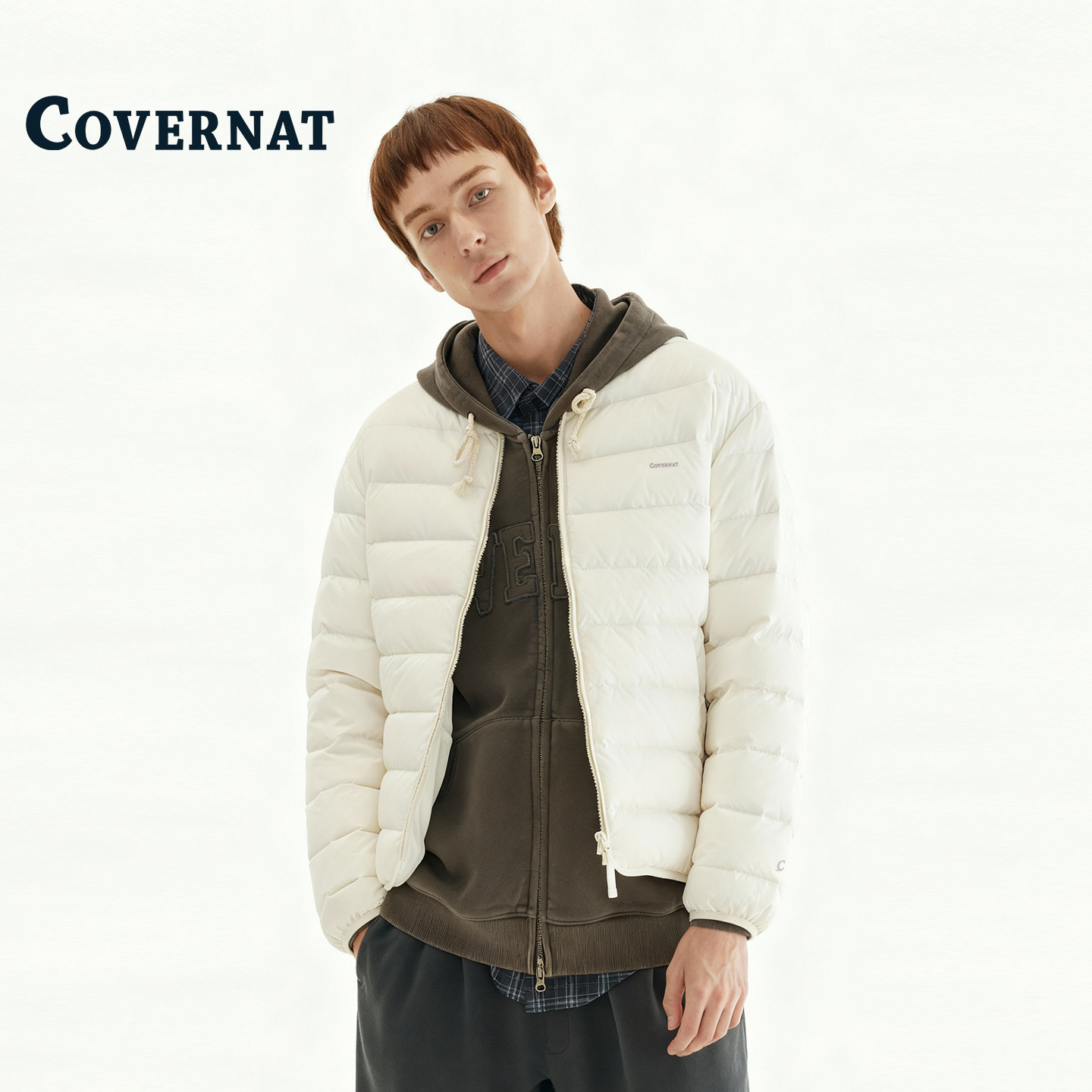 COVERNAT韩国轻薄短款保暖羽绒服