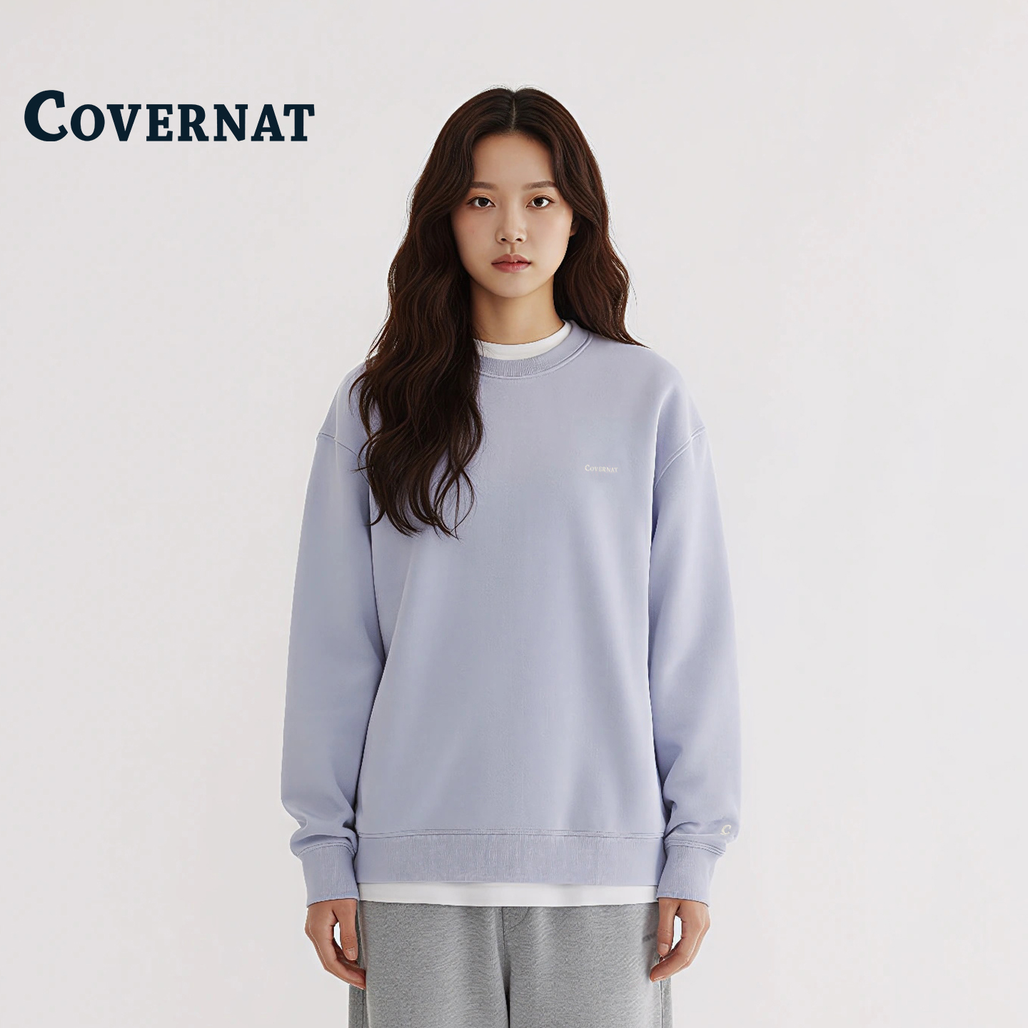 COVERNAT韩国纯棉卫衣美式慵懒风