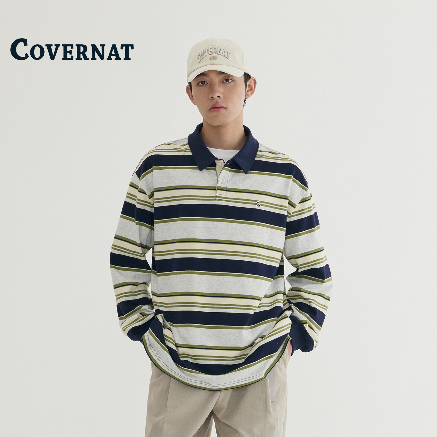 COVERNAT韩国polo衫秋英宇同款