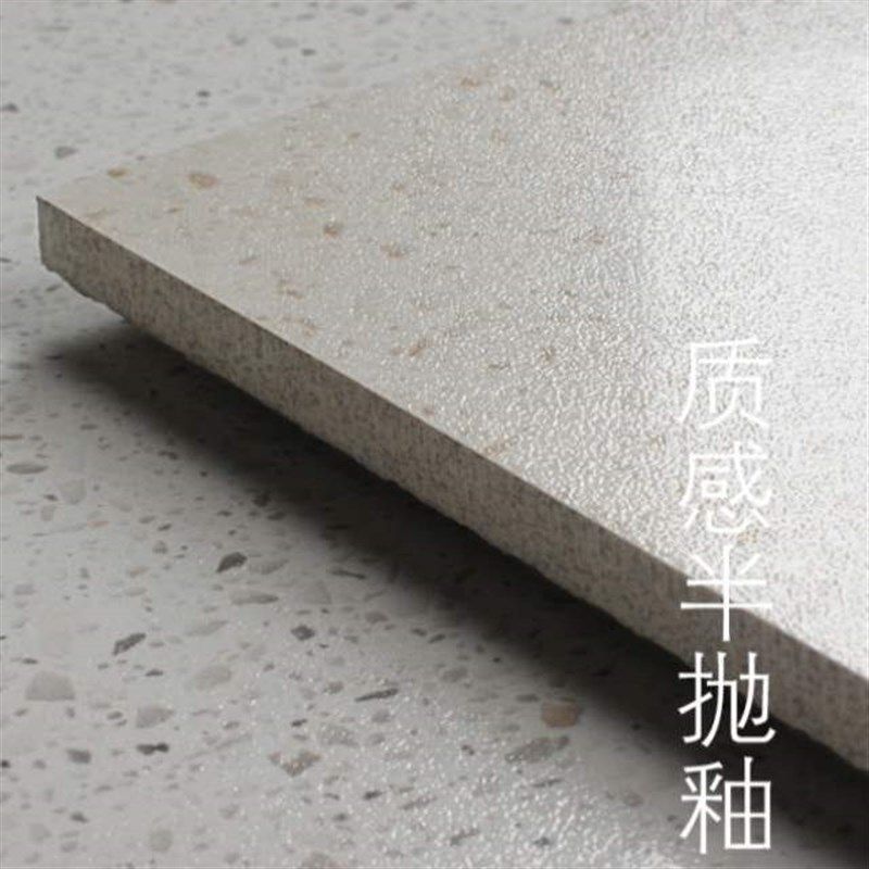 服装连锁店白色抛米客水磨石厨卫瓷砖餐厅夏雨半瓷砖地砖釉别墅