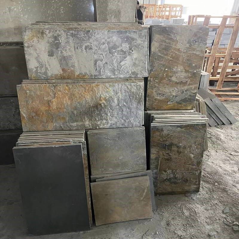 新款天然青石板地砖庭院阳台室外花园户外院子露台防滑广场石材地