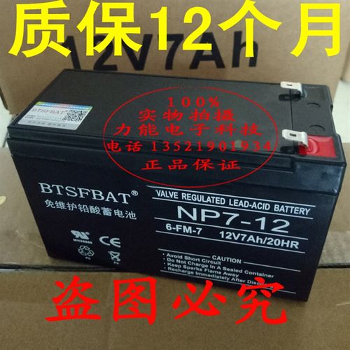 快乐年华奥迪TT童车蓄电池12v7ah儿童电动车电瓶玩具汽车电池6fm7