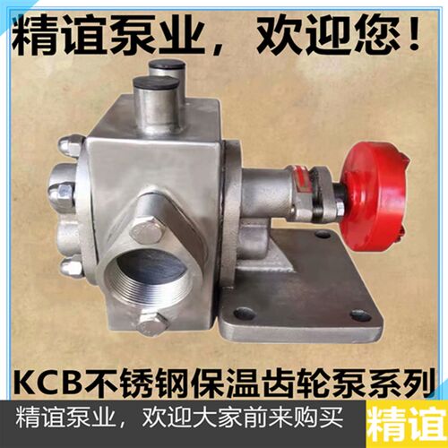 304材质不锈钢KCB-BW-18.3/33.3/55/83.3不锈钢保温自吸齿轮油泵
