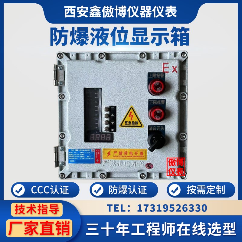 防爆液位水位控制器消防水池水箱显示器电子液位计无线远程控制箱