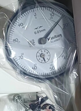 台湾三丰百分表0-10mm0.01机械指针式表头2046s平盖Mitutoyo高精