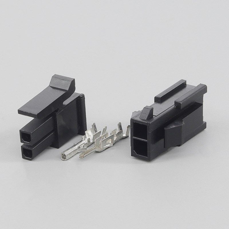 汽车线束连接器2P接插件公头对插件 5759电脑改装延长线插簧接头