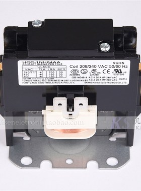 220V 40A高负载 单相 HCC-1NU04AA Hartland Controls 交流接触器