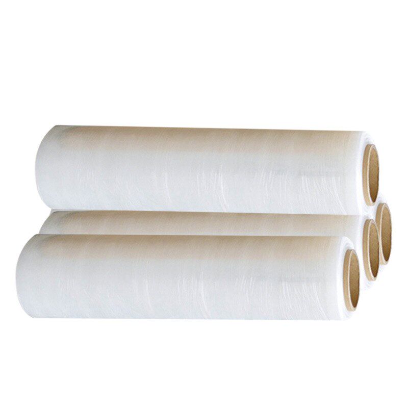 pe缠绕膜拉伸膜保鲜透明自粘防尘工业打包膜塑料包装膜厂家