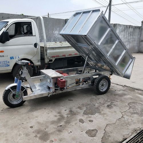 矿用电动三轮车 载货载重王电动车翻斗 工地拉土运输电动三轮车