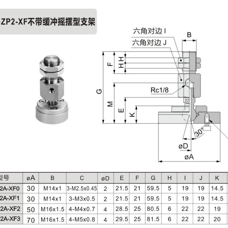 真空吸盘金具支架固定件 ZP2A-XF0 ZP2A-XF1 ZP2A-XF2 ZP2A-XF3