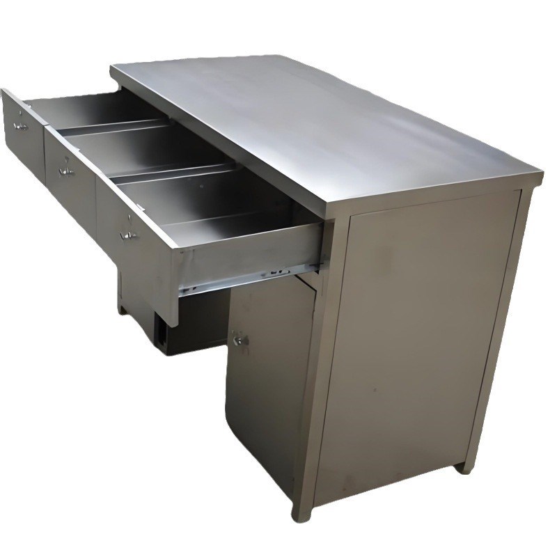 实验室201不锈钢操作台无尘车间工作桌加厚电脑桌304不锈钢办公桌