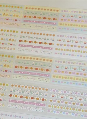 Springforth 8月新品贴纸卷收藏浪漫小花园基础拉条切膜贴纸卷