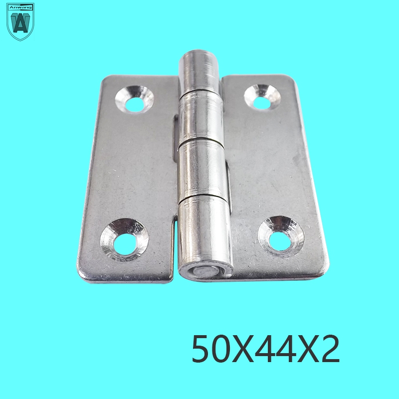 安望50X44X2冲击合页304不锈钢重型合页机械设备铰链电柜箱合页