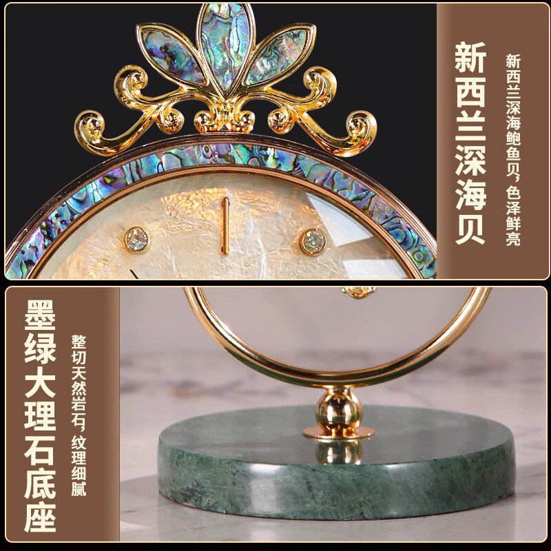 立式2025新款机械座钟艺术时钟摆台式欧式桌面老式客厅高级感钟表