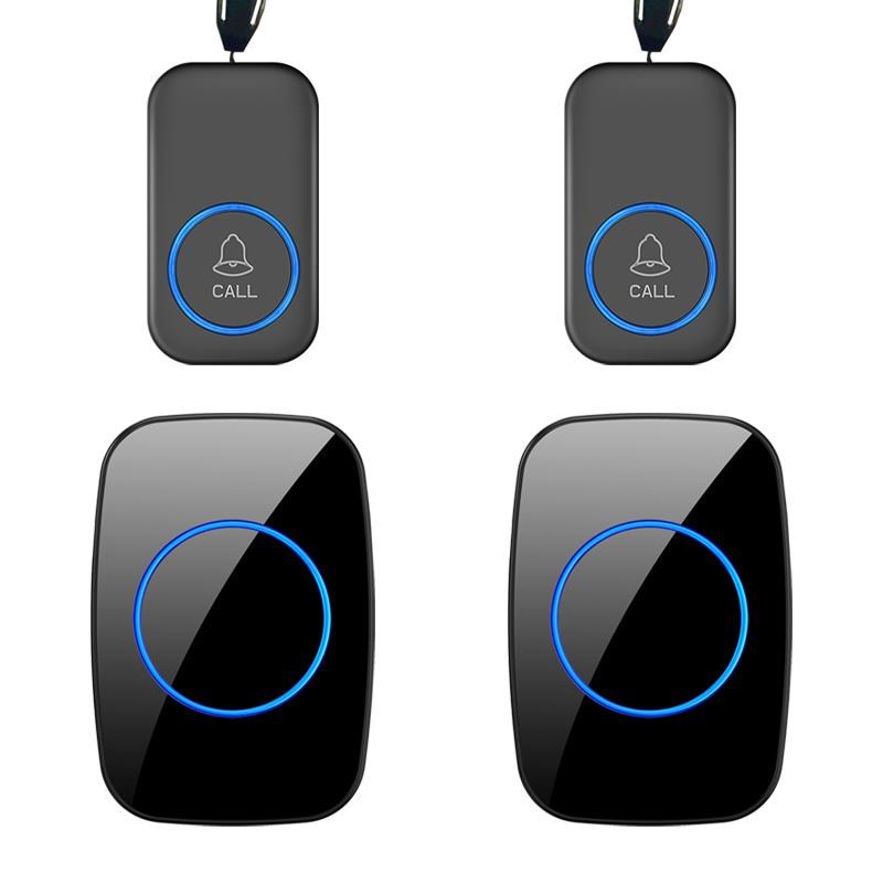 老人呼叫器无线老年人二拖二呼救器床头家用呼唤铃看护按铃器