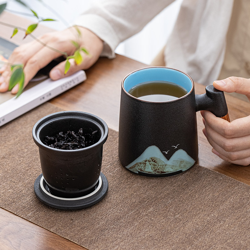 陶瓷办公杯泡茶杯商务礼品定制实创意礼盒/礼品套组