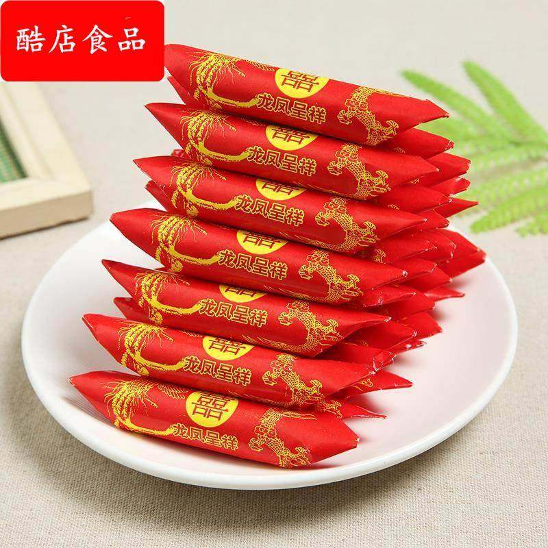 北京大虾酥花生酥糖老式500g约44颗北京酥红色结婚庆喜糖果