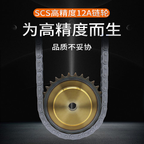 12a链轮scs高精度6分工业传动链条齿轮单排双排定做机械配件大全