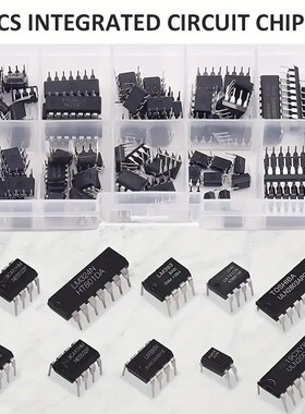 85PCS 10种规格IC NE555 LM324集成电路芯片套件 DIP单精度定时器