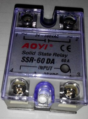 厂家直销 SSR-60DA 单相固态继电器  AOYI 上海奥仪电器量大从优