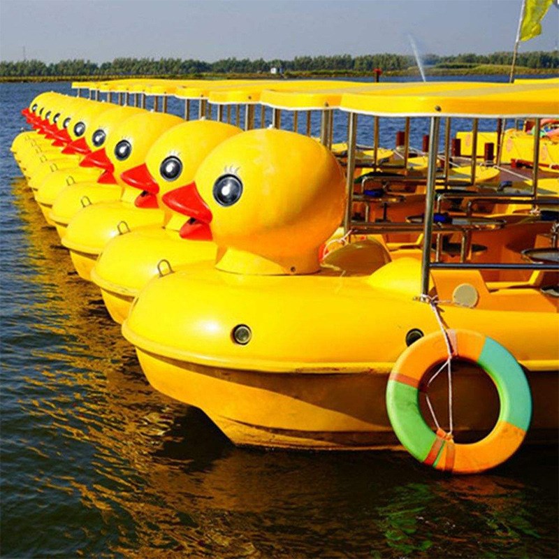水上无动力脚踏船 景区观光单双人亲子休闲游乐船景区旅游设备