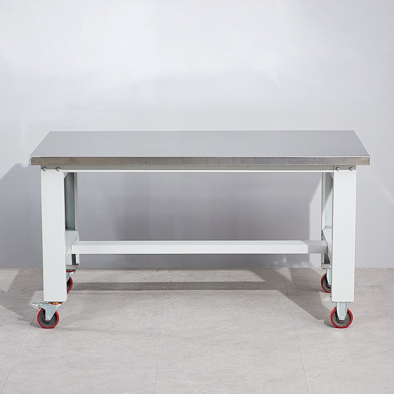移动重型不锈钢工作台万向轮钳工操作台实验室车间试验桌检验台