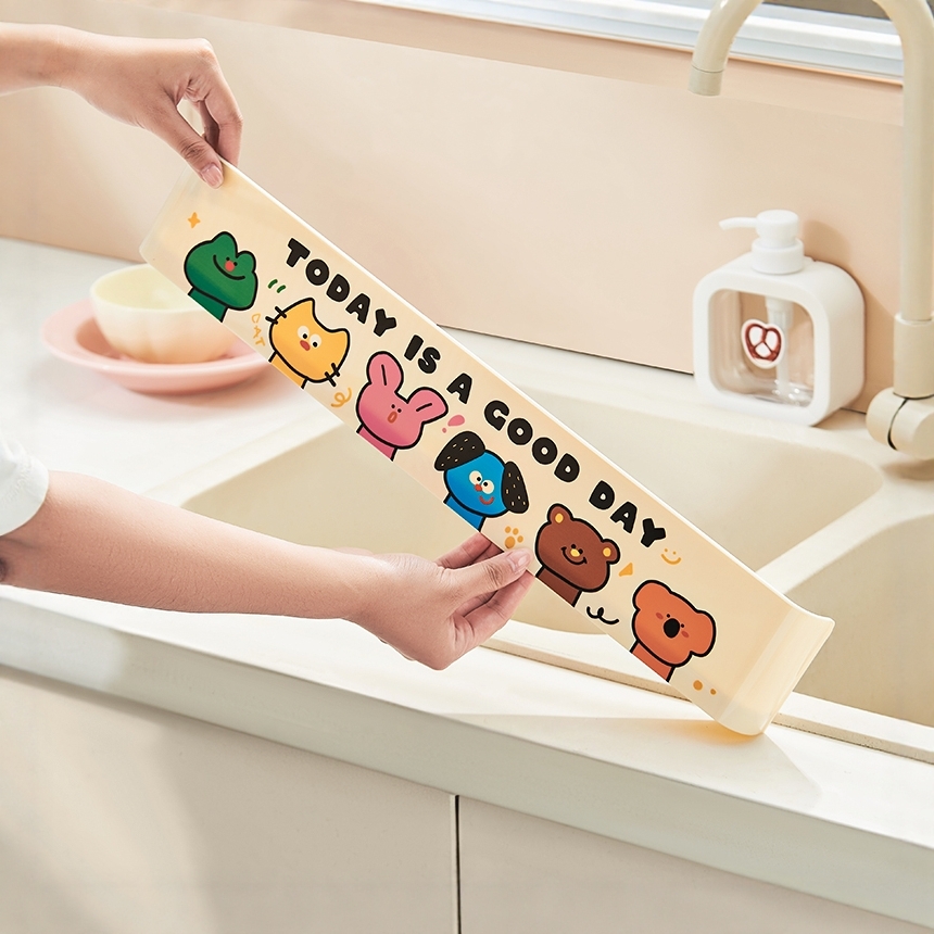 厨房水槽挡水板防溅水挡板