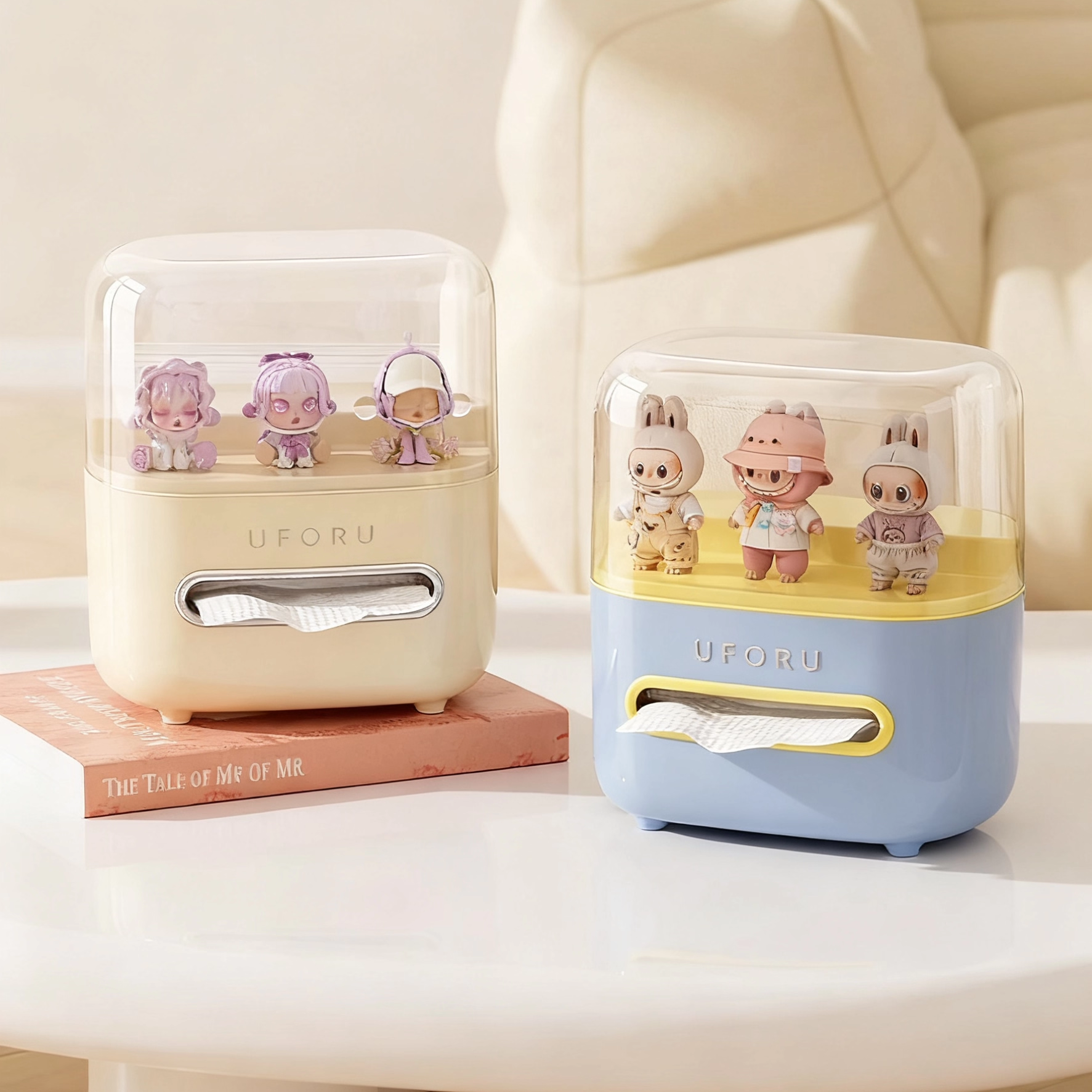 手办纸巾盒创意桌面客厅茶几