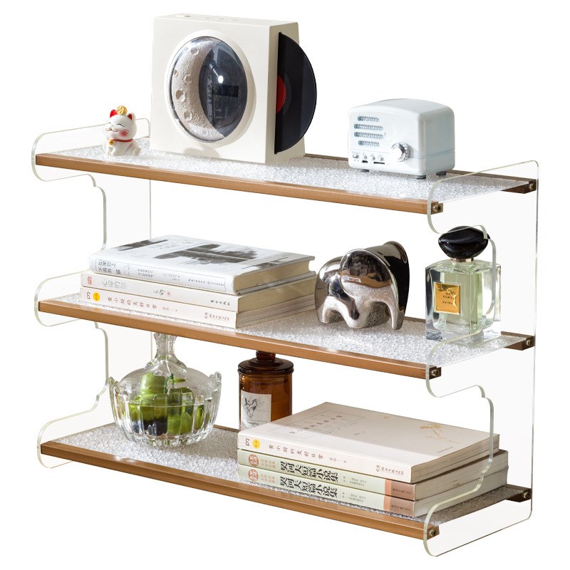 书架桌面置物架简易多层书桌上学生用办公室伸缩收纳架宿舍整理架