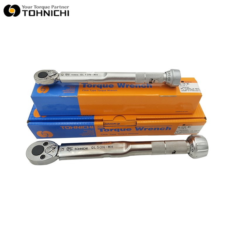 东日TOHNICHI棘轮头可调扭力扳手QL10N-MH系列 金属滚花手柄型