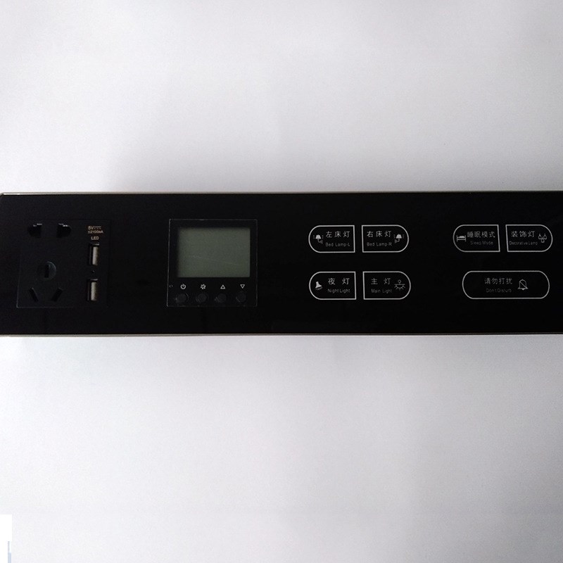 供应酒店强弱电 四联开关 智能触摸开关可与酒店客控主机RCU对接