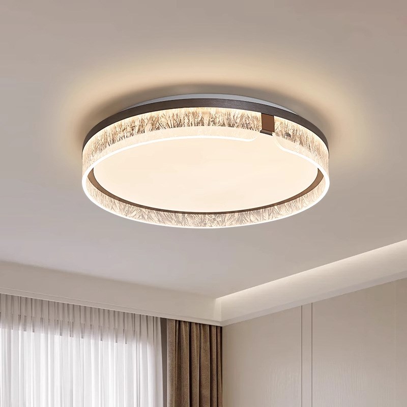 意式极简高级感客厅灯长方形大气家用冰裂纹设计师大厅卧室吸顶灯