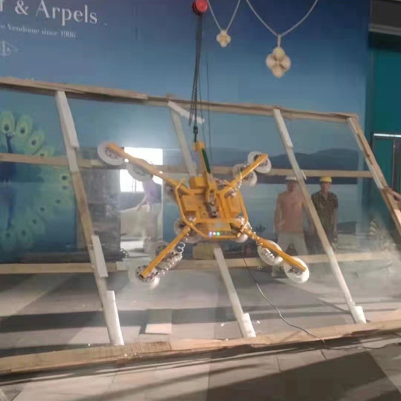 程煤可翻转吸石材铝板重载保压吸盘吊具旋转助力机械手