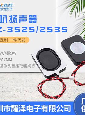 3525/2535腔体喇叭 4欧3W /8欧2WBOX蓝牙音响扬声器 智能家居防水
