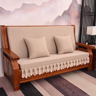 木头沙发垫坐垫靠垫一体老式红木实木加厚高密度海绵座垫四季通用