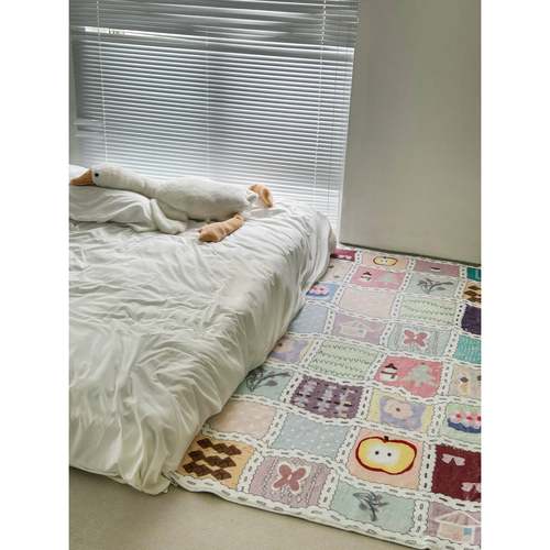 No!why shop·歪店原创“Fun”加厚仿羊绒地毯卧室床边毯地垫