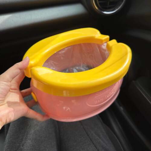 儿童坐便器可折叠香蕉马桶宝宝车载尿桶婴幼儿座便器小孩可携式便