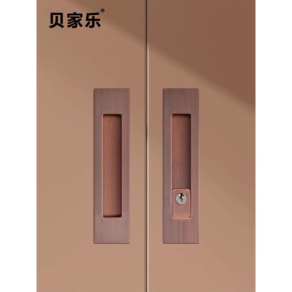 动色门锁黑木门折形叠门BJL-180滑动门挂钩锁室内厨房阳台滑浴室