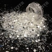 甄选DIY注塑镭射工艺品闪粉 Gliiter五金亮片 圣诞彩色金葱粉材料