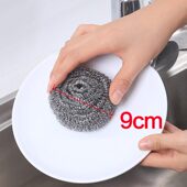 甄选100只钢丝球商用不掉丝清洁球家用厨房饭店洗碗洗锅刷大号不