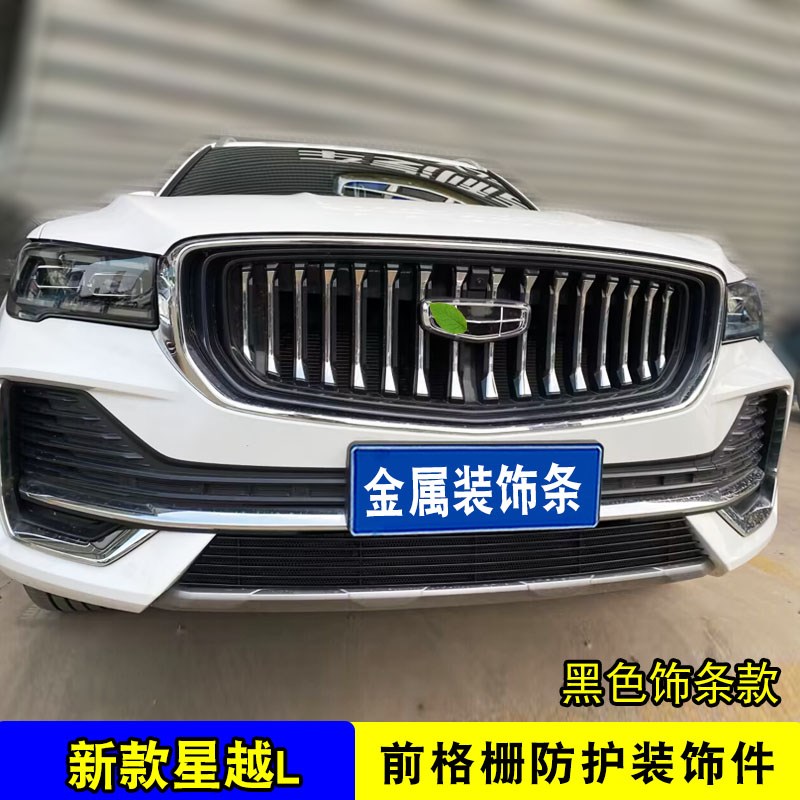 21-25款星越L中网外观改装配件前脸格栅防虫网汽车装饰亮条