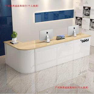 吧台收银台服装店小型柜台公司前台接待台咨询台服务台桌简约现代